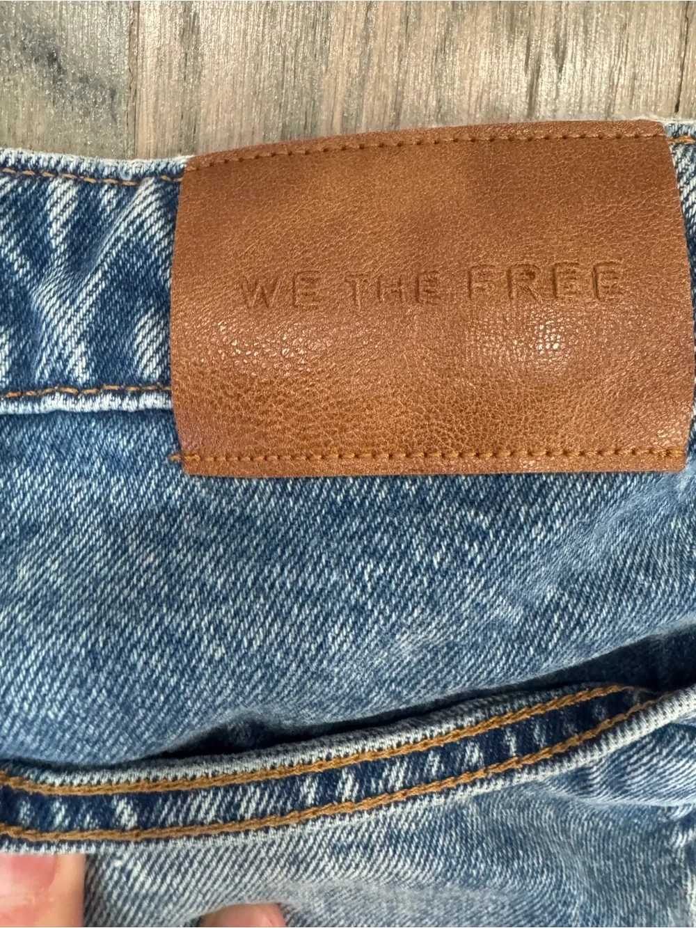 We The Free Relaxed Wide-Leg Light Blue Jeans Women’s 30 ~ WORN ONCE - Picture 14 of 15